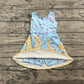 4.18 GSD2380 Baby Girls Blue Ice-cream Drip Yoga Skort Knee Length Dresses Pre order