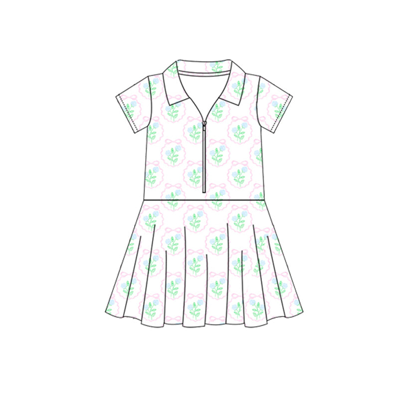 3.28 GSD2411 Green Lovely Baby Girls Sleeveless Top Skort Yoga Set Pre order