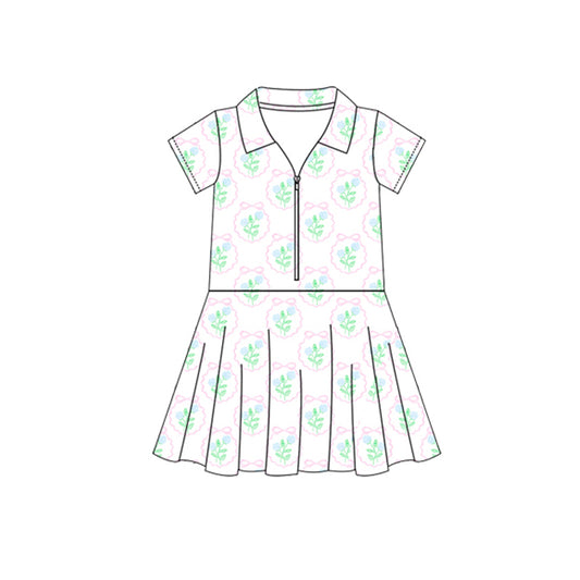 3.28 GSD2411 Green Lovely Baby Girls Sleeveless Top Skort Yoga Set Pre order