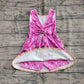 4.30 GSD2413 Baby Girls Hot Pink Ice-cream Drip Yoga Skort Knee Length Dresses Preorder
