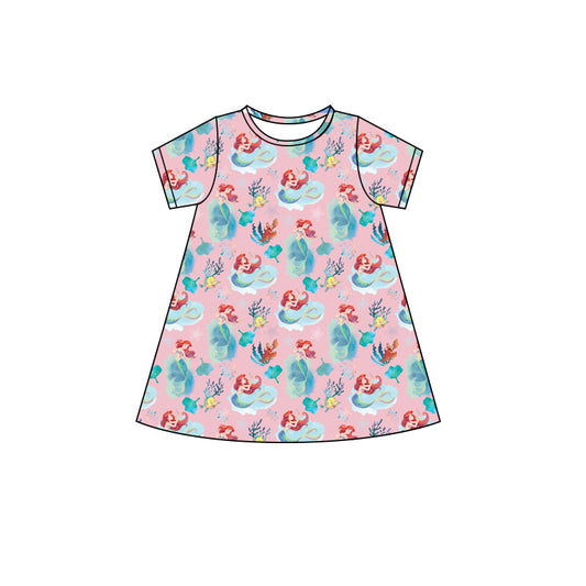 4.11 GSD2495 Baby Girls Mermaid Short Sleeve Dress Pre order