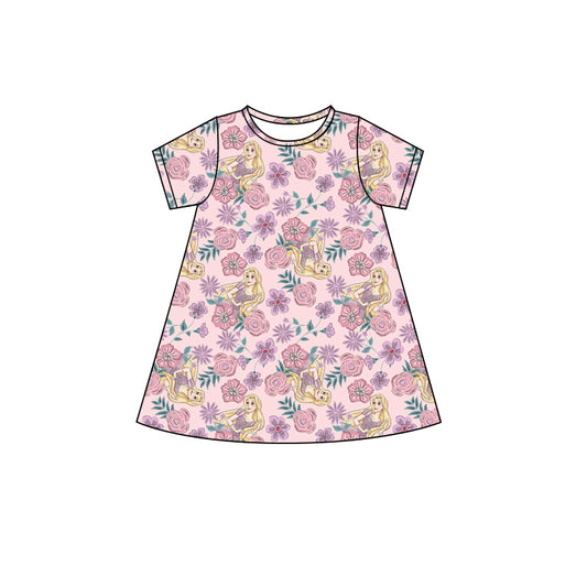 4.11 GSD2496 Baby Girls Princess Pink Short Sleeve Dress Pre order