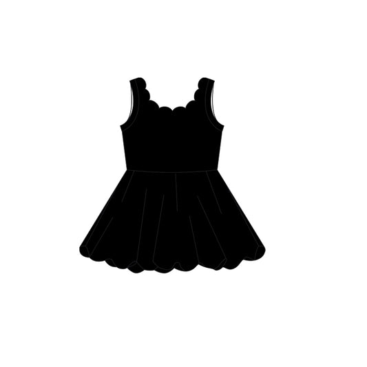 4.11 GSD2502 Baby Girls Black Active Sleeveless Dress Pre order