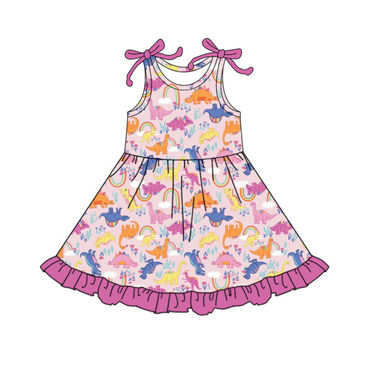 4.12 GSD2503 Baby Girls Summer Dinosaur Dress Pre order