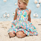 4.15 GSD2508 Baby Girls Sleeveless Sea World Knee Length Dress Pre order