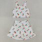 7.1 RTS NO MOQ Baby Girls Summer Kids Sets GSD2096 Aqua Yoga Vest Skirt Active Wear Clothes Sets