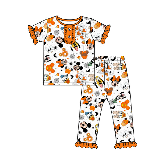 GSPO1552 Baby Sibling Halloween Boo Pumpkin Pajama Set Pre-order