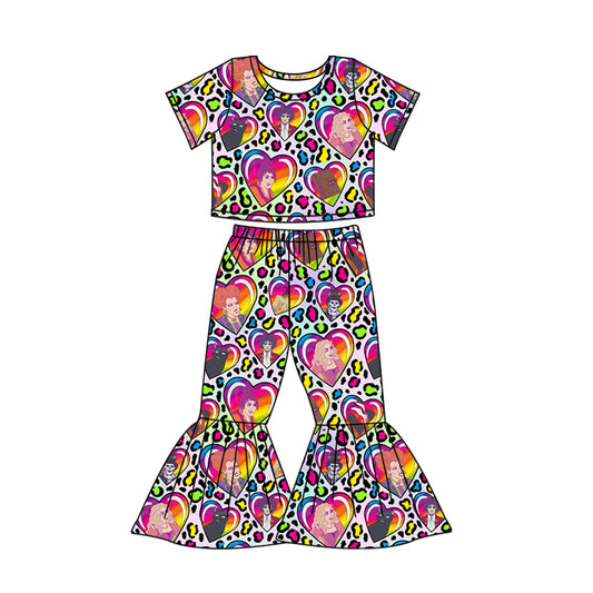 GSPO1577 Colorful Girls Wholesale Baby Kids Wear Boutique Kid Clothing Set