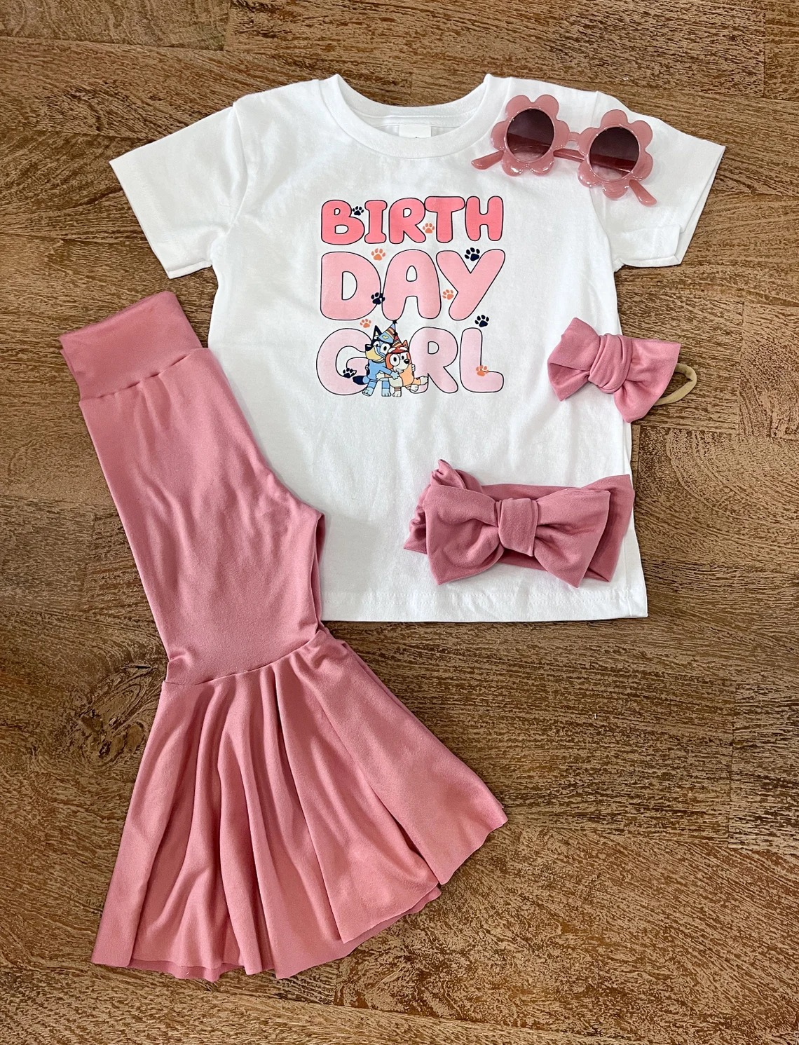 GSPO1631 Pink Short Sleeve Wholesale Boutique Kid Clothing Sets