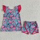 GSSO0100 Rose Red Wholesale In Stock Clothing Kid Summer Boutique Outfits