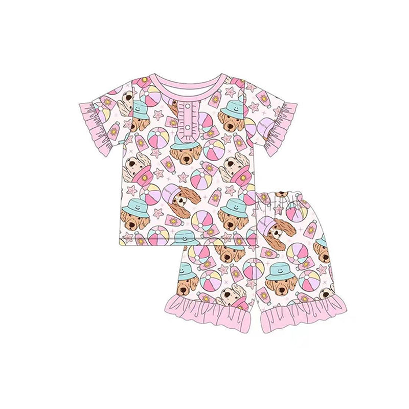 GSSO0950 Dog Hot Sale Baby Children Boutique Kid Clothing Set