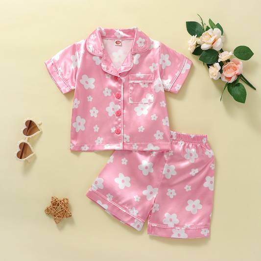 GSSO0952 Pink Baby Children Boutique Kid Clothing Set