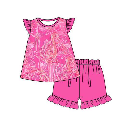 GSSO1087 Cute Kid Pink Clothing Children Shorts Clothes