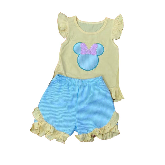 GSSO1159  Summer Short Sleeve Shirt Outfit Kid Clothing