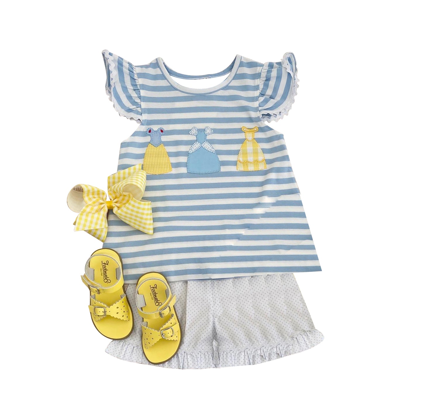 GSSO1259 Cute Clothes Summer Short Sleeve Kid Clothing Set