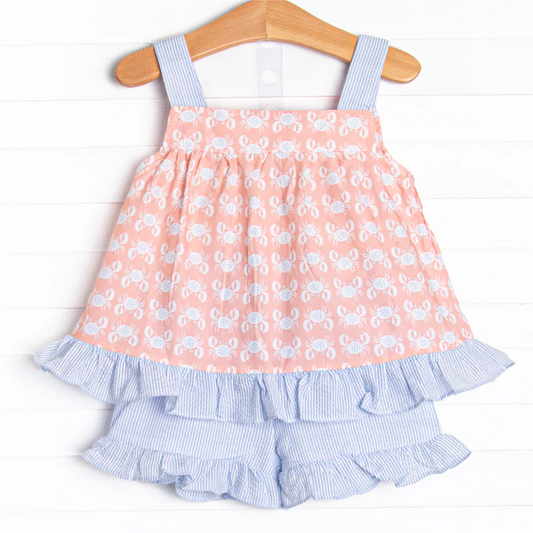 GSSO1306 Cute Summer Short Sleeve Kid Boutique Outfits