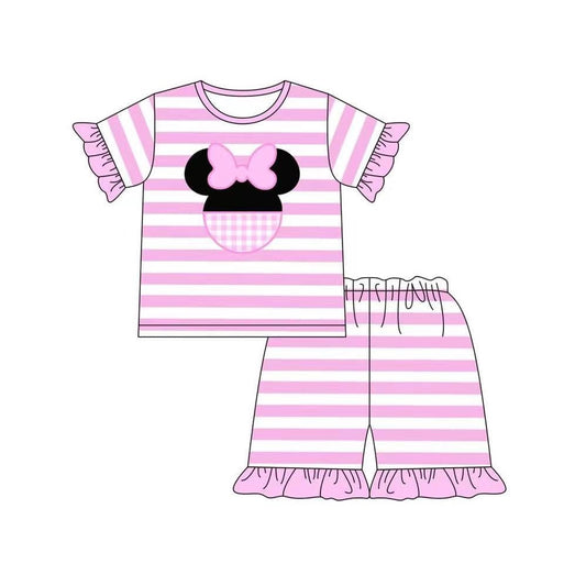 GSSO1307 Cute Summer Short Sleeve Kid Boutique Outfits