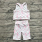 4.18 GSSO1544 Baby Girls Pink Tennis Bow Yoga Vest Short Active Wear Clothes Sets Pre order