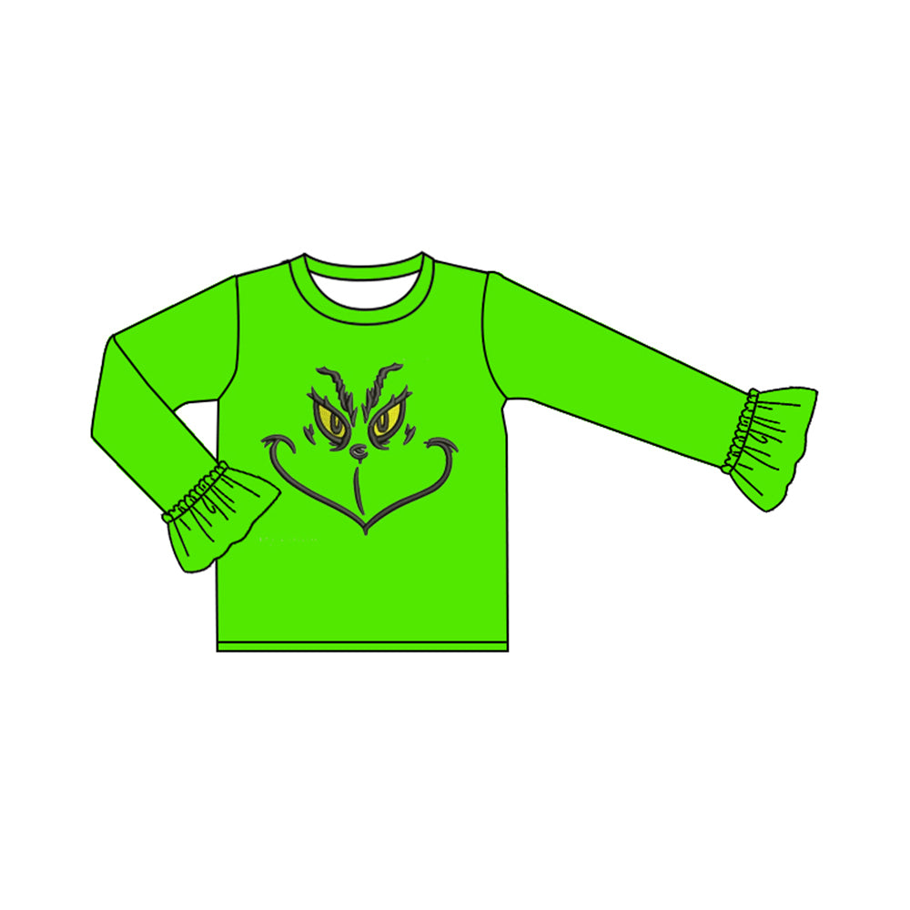 GT0609 Green Baby Kids Long Sleeve Shirt Top