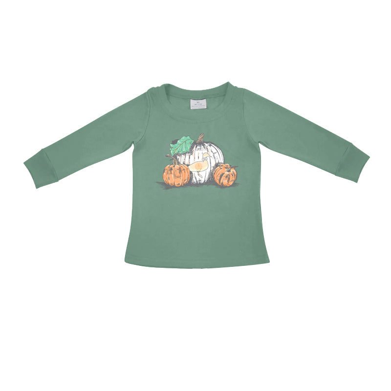 GT0623 Pumpkin Baby Kids Long Sleeve Shirt Top