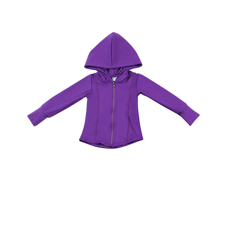 GT0807 Purple Wholesale Boutique Boys Long Sleeve Hoodie Top