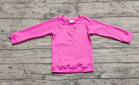 4.30 GT0968 Baby Girls Hot Pink Long Sleeves Yoga Shirts Top Preorder