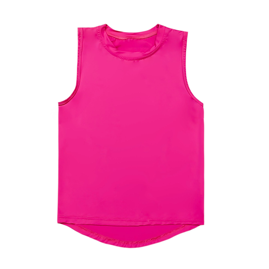 4.1 GT0982 Pink sleeveless kids girls activewear top Pre order