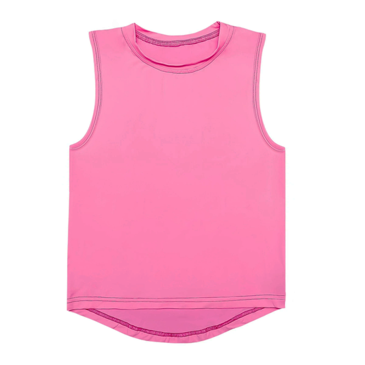 4.1 GT0983 Light Pink sleeveless kids girls activewear top Pre order