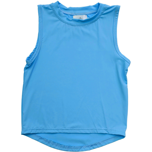 4.1 GT0986 Blue sleeveless kids girls activewear top Pre order