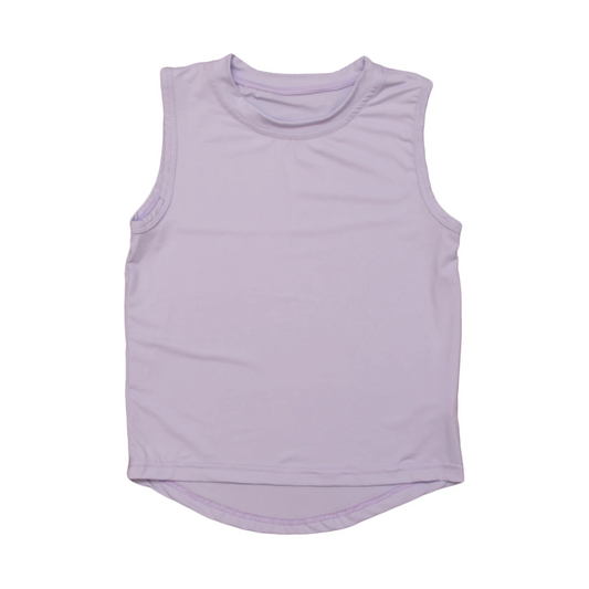 4.8 GT0995 Baby Girls Lavender Sleeveless Yoga Active Tee Shirts Vest Pre order