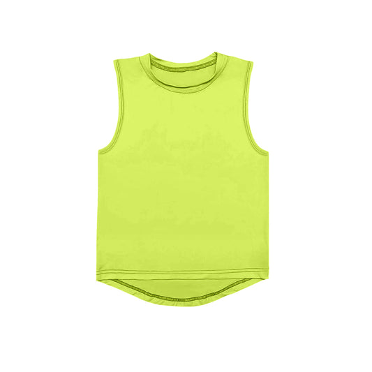 3.31 GT0998 Yellow Baby Girls Sleeveless Yoga Active Tee Shirts Tops Pre order