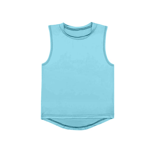 3.31 GT1001 Light Blue Baby Girls Sleeveless Yoga Active Tee Shirts Tops Pre order