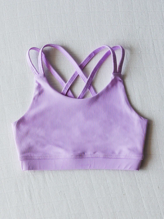 3.31 GT1002 Baby Girls Purple Tennis Bows Yoga Vest Tops Pre order