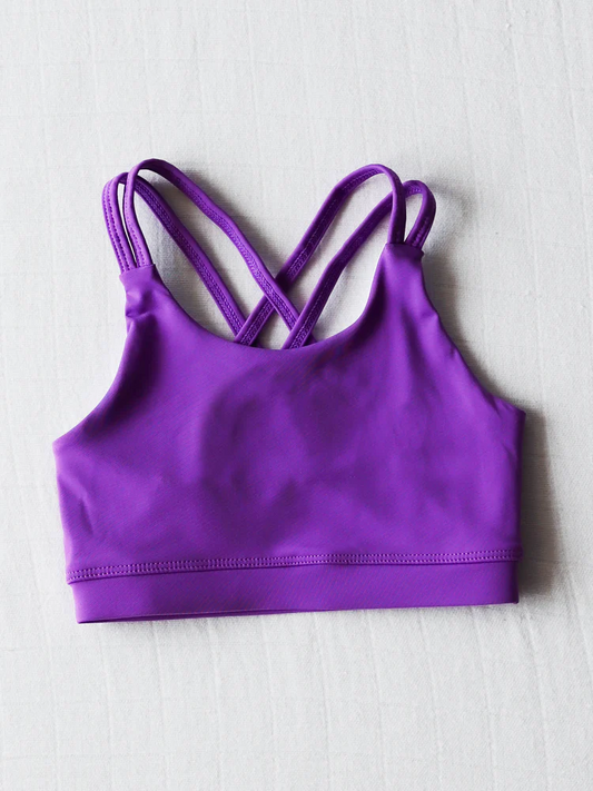 3.31 GT1003 Baby Girls Dark Purple Tennis Bows Yoga Vest Tops Pre order