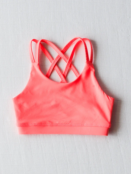 3.31 GT1004 Orange Baby Girls Tennis Bows Yoga Vest Tops Pre order