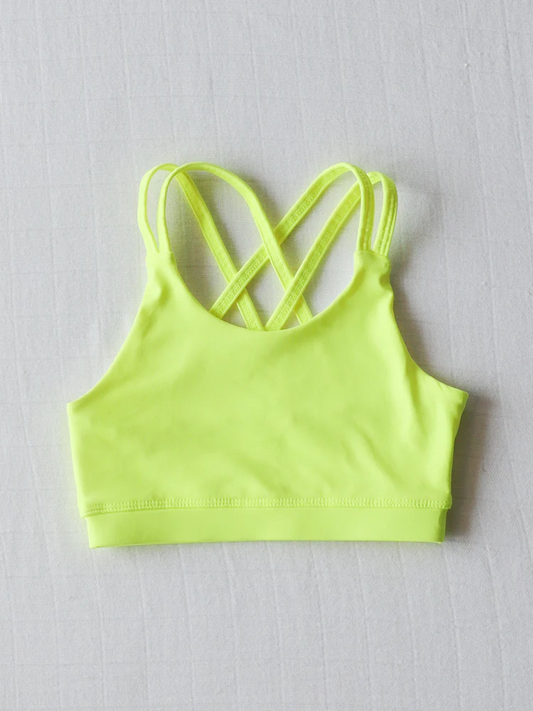 3.31 GT1005 Yellow Baby Girls Tennis Bows Yoga Vest Tops Pre order