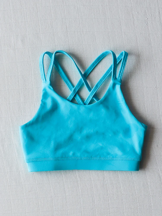 3.31 GT1007 Blue Baby Girls Tennis Bows Yoga Vest Tops Pre order