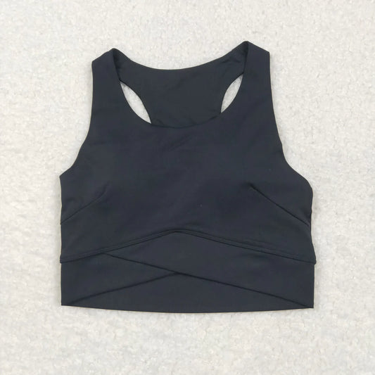 USA Shop RTS Adult Women Sleeveless Black Vest Yoga Active Tops