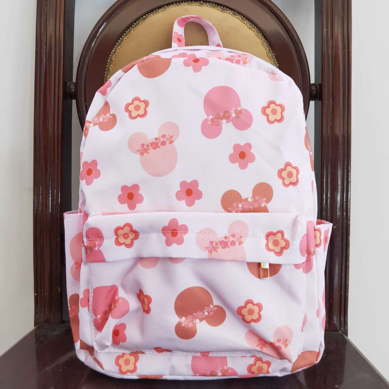 BA0092 toddler backpack Pink flower backpack girl gift back to school preschool bag