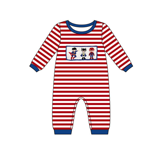 LR0996 Red cute baby girls long sleeve romper