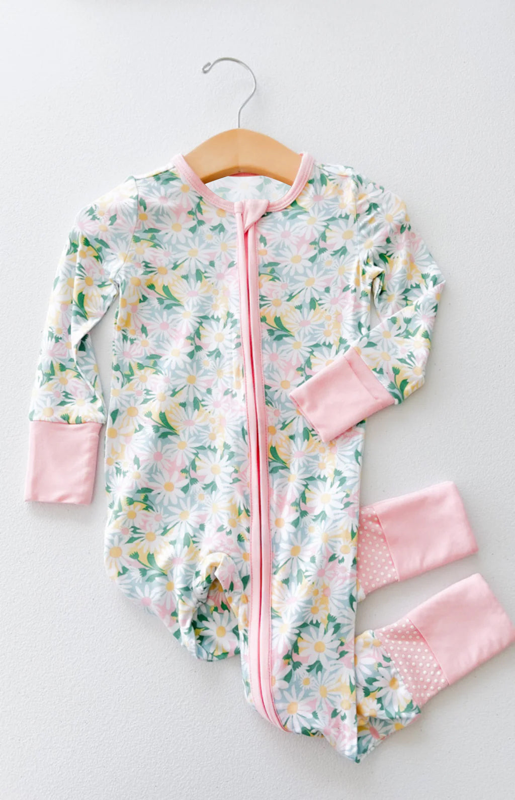 LR0999 Floral baby girls long sleeve romper