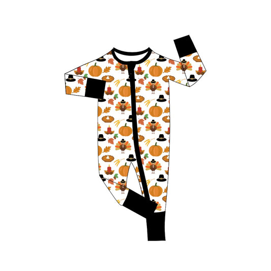 LR1016 Turkey cute baby boy long sleeve romper