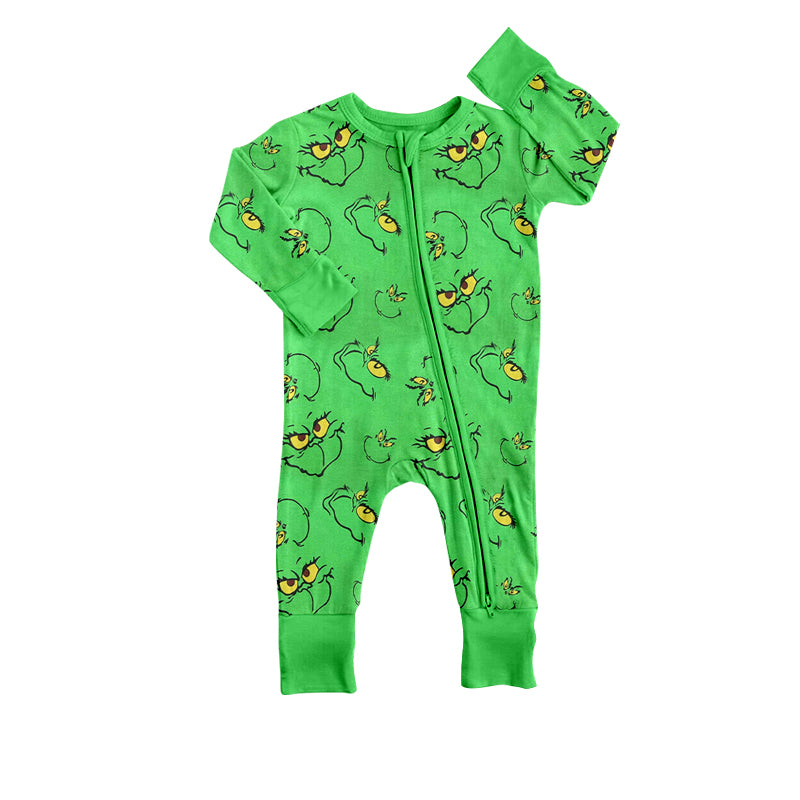 LR1041 Christmas design cute baby long sleeve kid romper