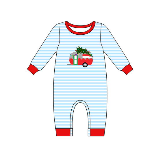 LR1085 Red Trunk long sleeve cute baby long sleeve kid rompers