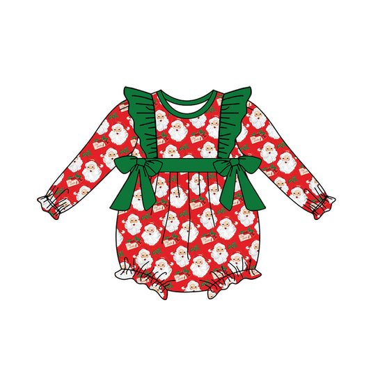 LR1087 Santa long sleeve cute baby long sleeve kid rompers