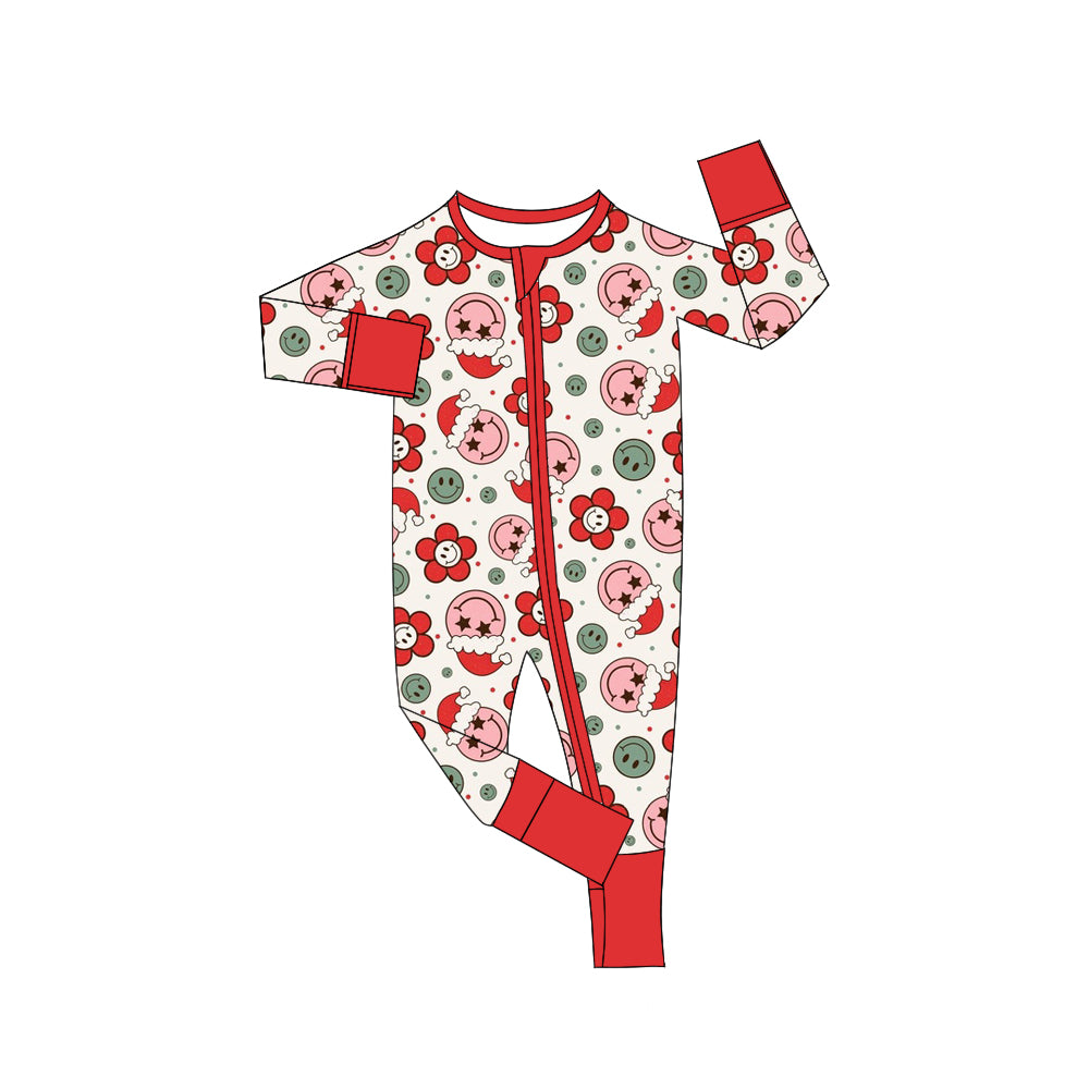 LR1098 Red Long sleeve cute baby long sleeve kid rompers