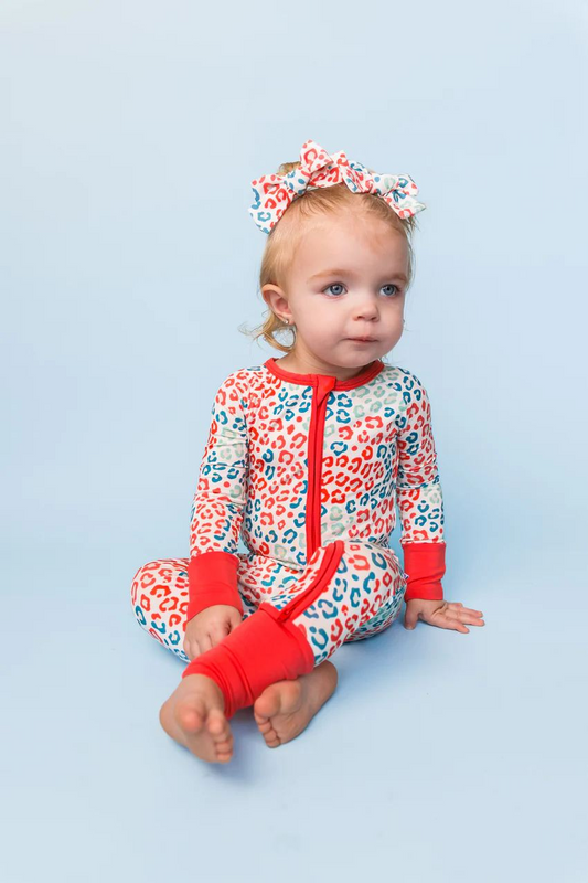 LR1100 Red Long sleeve cute baby long sleeve kid rompers