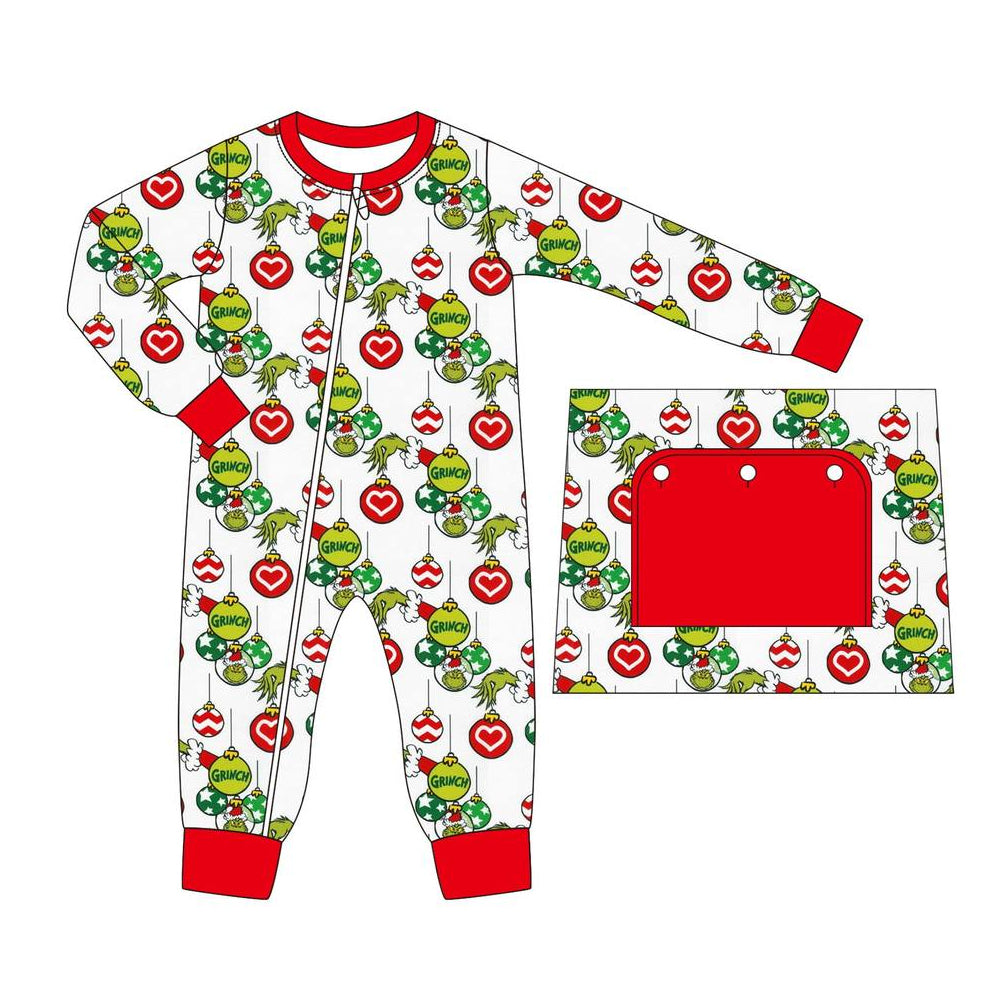 LR1112 Christmas Cute Boy Long sleeve cute baby long sleeve kid rompers