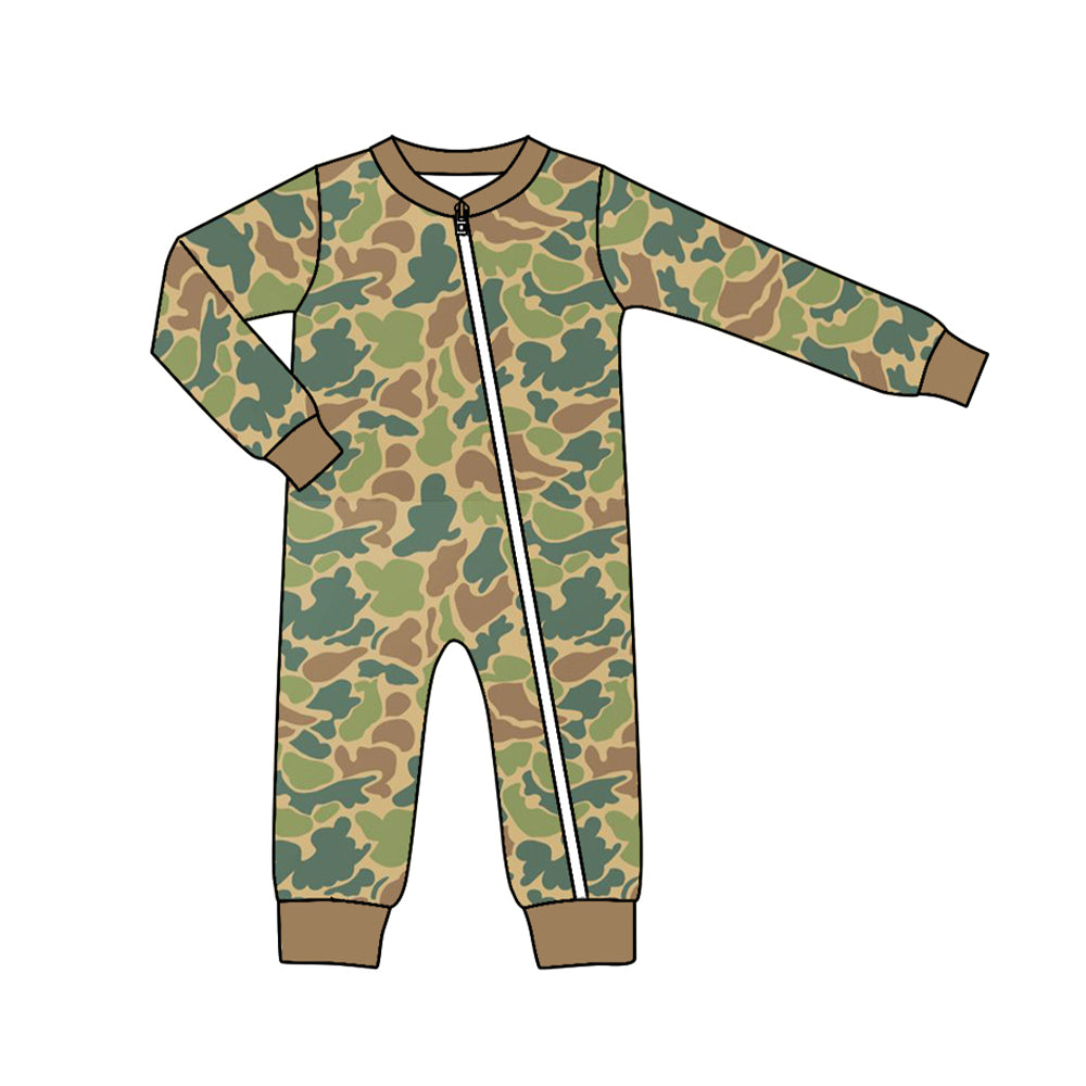 LR1203 Camo boys Cute Long sleeve cute baby long sleeve kid rompers