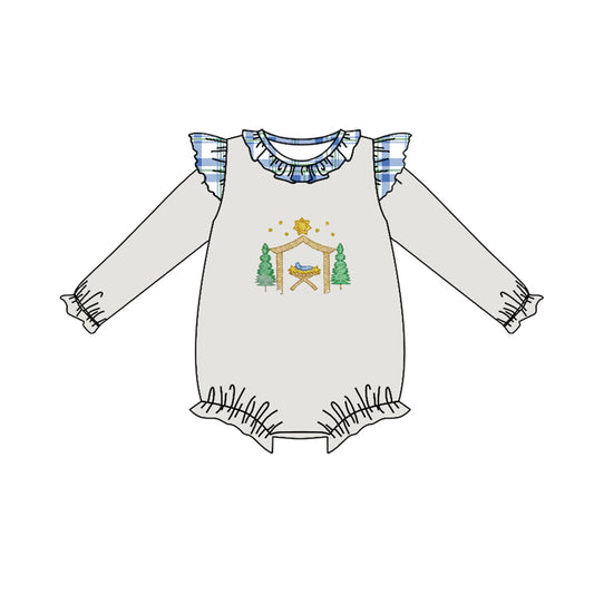 LR1223 Christmas Cute Long sleeve cute baby long sleeve kid rompers